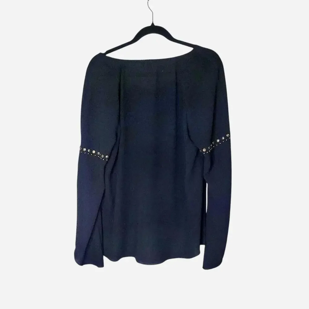 Victorian Rock & Republic gold studded boho blouse split sleeves - Picture 7 of 7